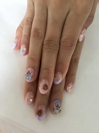 ネイル 💎🐰 saki. m 🐰💎のネイルデザイン