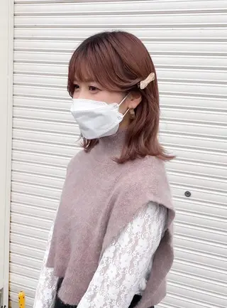 ミディアム カラー hair slon 2co所属・堀谷 彩花のヘアスタイル