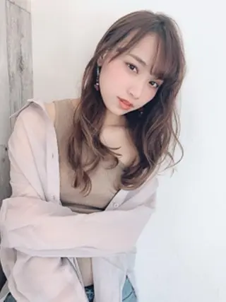 ロング カラー パーマ 【23時まで営業】 酒井啓佑のヘアスタイル