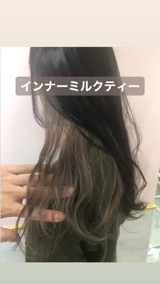 ロング カラー tuki yokohama所属・店長 小池アキトのヘアスタイル