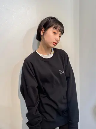 ショート レイヤーパーマ＊ 顔まわり似合わせのヘアスタイル