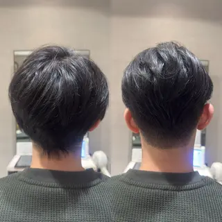 メンズ 頭から整える美容師 松田のヘアスタイル