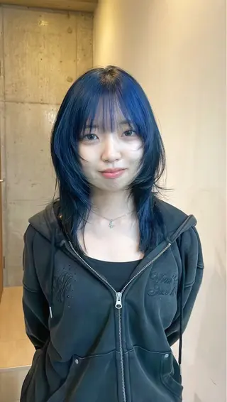 ミディアム レイヤー/ウルフ/ ハッシュカット/そらのヘアスタイル