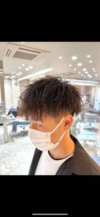 パーマ メンズ 梅田中崎町メンズ 美容師ユースケのヘアスタイル
