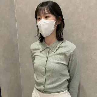 ミディアム カラー はちすか るかのヘアスタイル