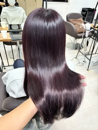 ロング I S所属・🌿透明感カラー‪ 縮毛矯正✨かずきのヘアスタイル