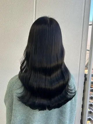 ロング カラー ヘアアレンジ 《暖色/韓国hair 》🇰🇷桑原ユキネのヘアスタイル