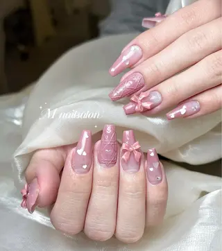 ネイル M🌷nail 長さだし専門店のネイルデザイン