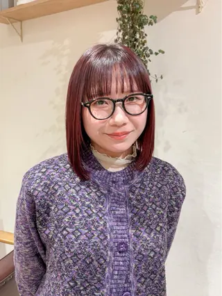 ミディアム カラー 似合わせカット ▫️ｲﾁｶ🌻のヘアスタイル