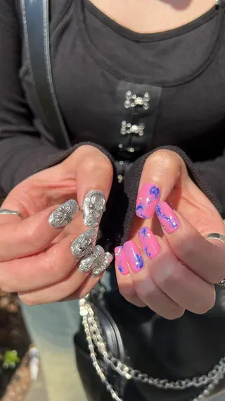ネイル 韓国🩶Y2Kネイル 💫くれはのネイルデザイン