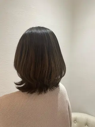 ミディアム 守川 七海のヘアスタイル