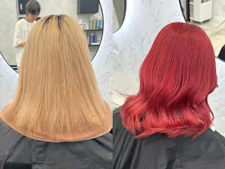 ロング 韓国パーマ 美容師 和田爽良のヘアスタイル