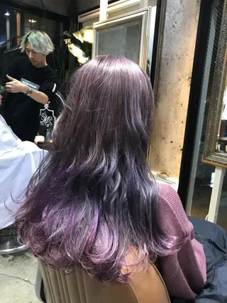 セミロング カラー パーマ ヘアアレンジ メンズ キッズ ネイル マツエク・マツパ サロンドミルク 原宿のヘアスタイル