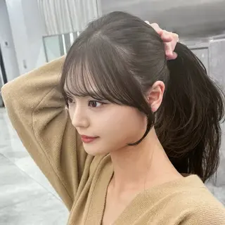 ロング 韓国顔まわり/前髪 /レイヤー/いつきのヘアスタイル