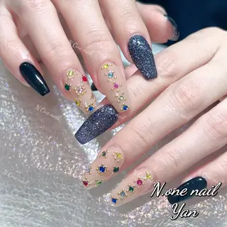 ネイル 長いだし/スカルプ/ パラシェルN.oneのネイルデザイン