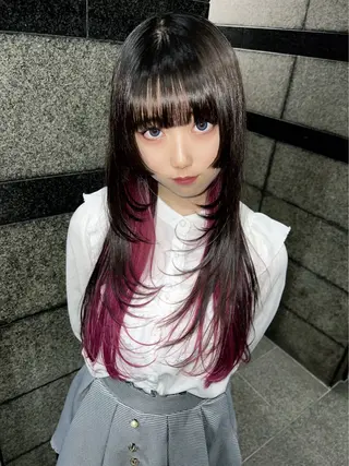 ロング 【ロングウルフカット 姫カット】伊藤裕哉のヘアスタイル