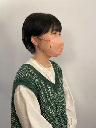 ショート パーマ、髪質改善 菊地美月のヘアスタイル