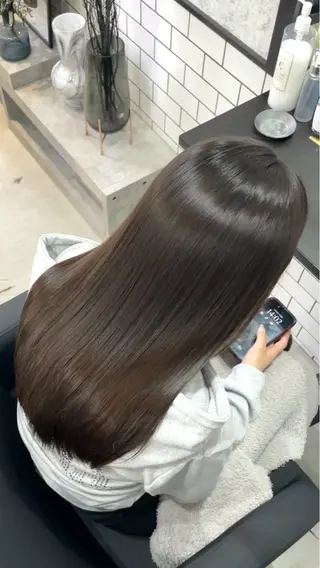 セミロング ANDO hair&eye所属・美髪師JO/髪質改善 静かな半個室サロンのヘアスタイル