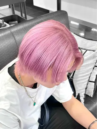 カラー メンズ ｳﾙﾌ/ｾﾝﾀ- ﾊﾟｰﾄ【ﾅﾅﾐ】のヘアスタイル