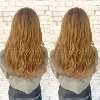 セミロング カラー 赤み消しカラー /透明感カラー 上長のヘアスタイル