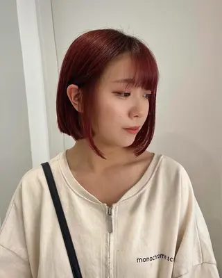 ミディアム カラー モテヘア/グレージュ /ボブ/前原汐🎐のヘアスタイル