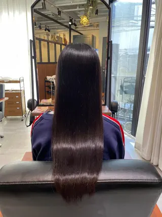 ロング SALOWIN渋谷caldo店B1所属・岐津公太 メンズ縮毛矯正のプロのヘアスタイル