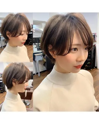 ショート 縮毛矯正/ショート/ レイヤー/畑中正敏のヘアスタイル