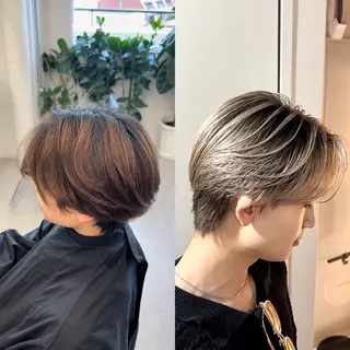 ミディアム カラー メンズ メンズバレイヤージュ 🔥メンズカット🔥のヘアスタイル