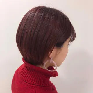 ショート カラー 暖色専門美容師🎀 お客様満足度◎のヘアスタイル