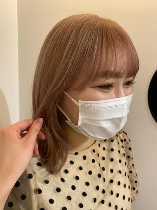 ミディアム aoi ♡グレージュ ・ベージュカラーのヘアスタイル