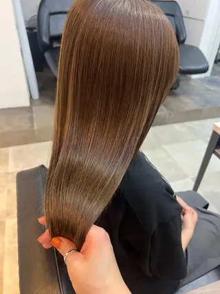 セミロング カラー 🥀韓国ヘア🥀 宮津真菜のヘアスタイル