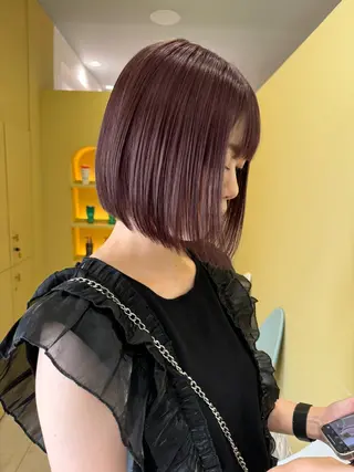 ショート カラー ホンマル　モトキ /ボブ/暖色🍊のヘアスタイル