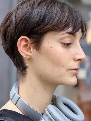 ショート 吉田一輝 外国人パーマのヘアスタイル