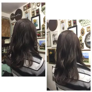 ミディアム セミロング カラー サダハルカ ｜chouetteのヘアスタイル