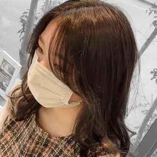 セミロング カラー ヘアアレンジ 杉木 勝太のヘアスタイル