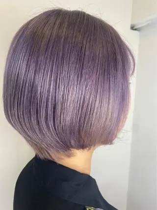 ミディアム カラー リルウヘアー 天王寺のヘアスタイル