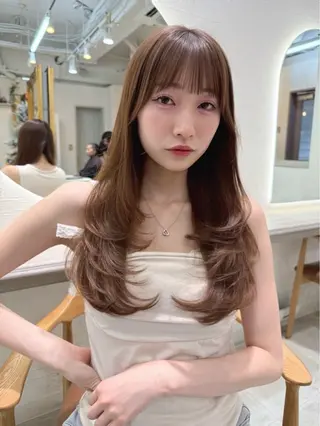 ロング 小林 美月  透明感カラーのヘアスタイル