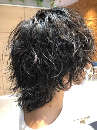 ミディアム パーマ メンズ 【店長】 草間大輔のヘアスタイル