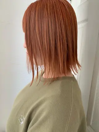 ミディアム カラー fio マナミのヘアスタイル