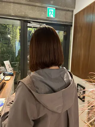 ミディアム パーマ×透明感カラー MIOのヘアスタイル