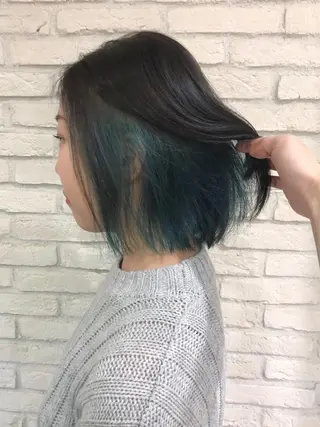 ミディアム カラー HAUS 片山みほのヘアスタイル