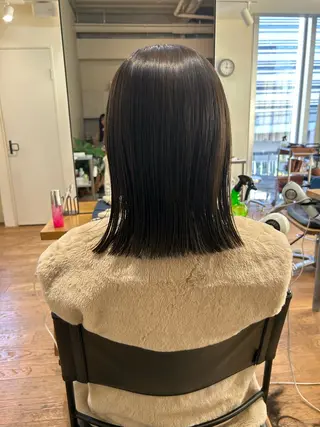 ミディアム 、 、のヘアスタイル