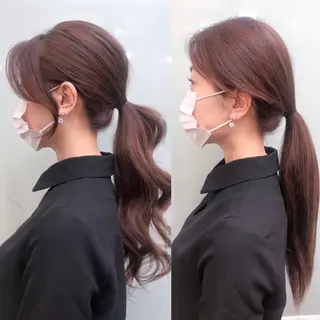 セミロング 韓国ヘア/レイヤー カット SAKURAのヘアスタイル