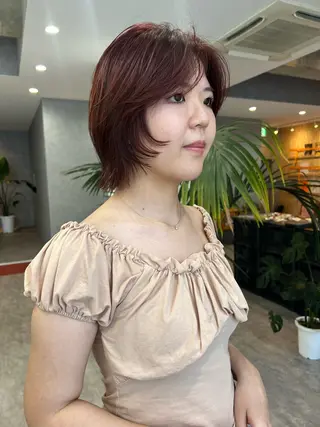 ミディアム aika/パーマ/ ショート/伏見のヘアスタイル