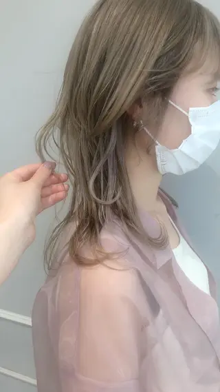 ロング 似合わせ艶髪カラー ❤️ハダユミのヘアスタイル