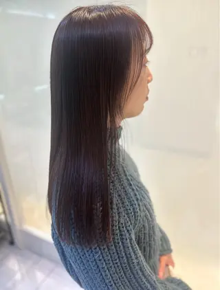 ロング パーマ パーソナルな髪質改善 縮毛矯正ササキナツミのヘアスタイル