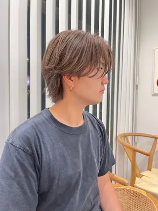 カラー メンズ 阿久津真衣 似合わせカットのヘアスタイル