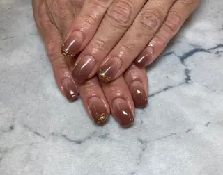 ネイル ネイルリボン 受付スタッフのネイルデザイン