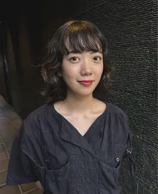 ミディアム パーマ MISUZU🪡 ナチュラルモードのヘアスタイル