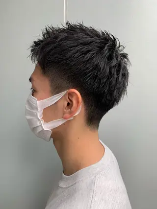 ショート パーマ メンズ ainico.所属・明治神宮前 NANAMIのヘアスタイル